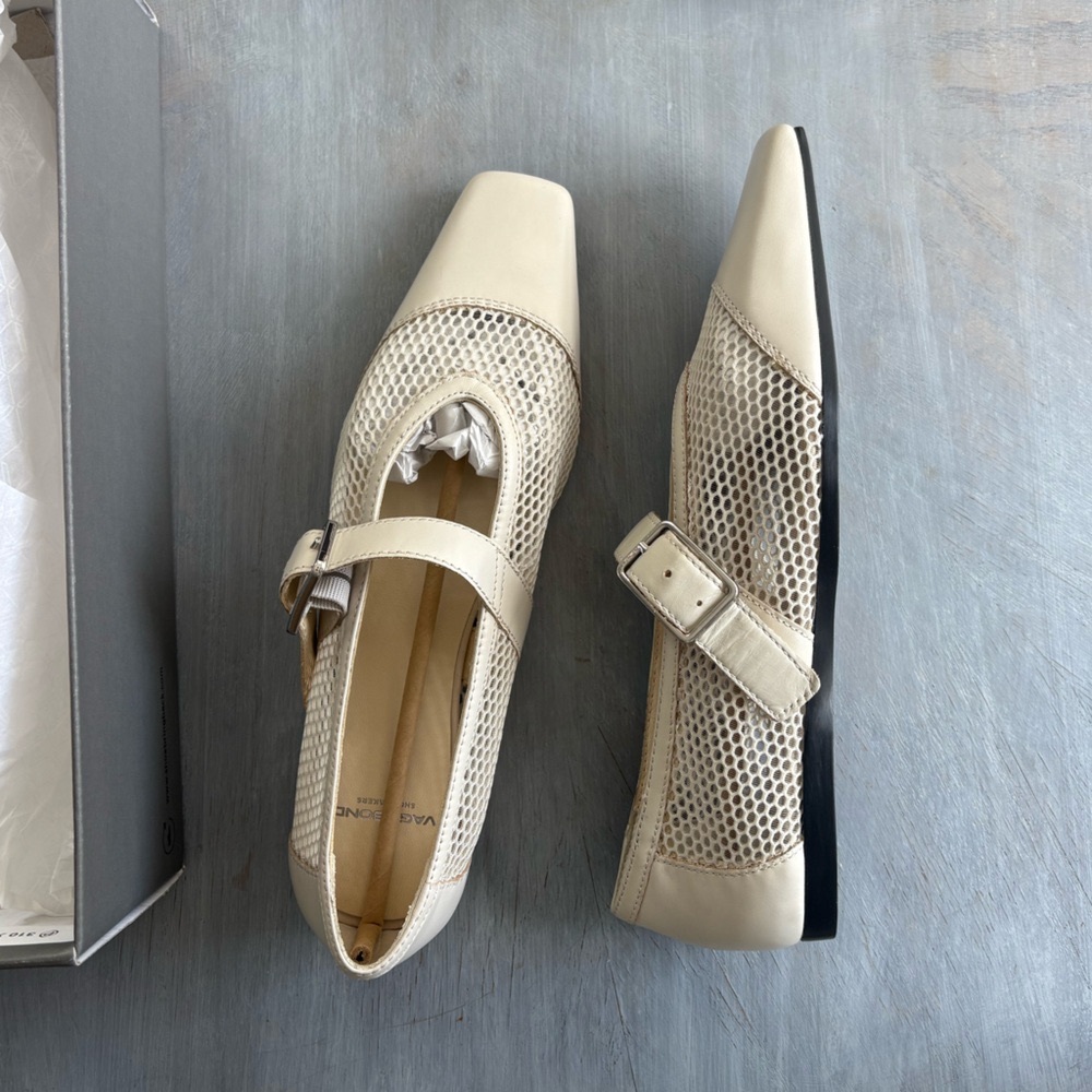 Vagabond Wioletta Mesh Mary Jane Ballerina Flats Size 7